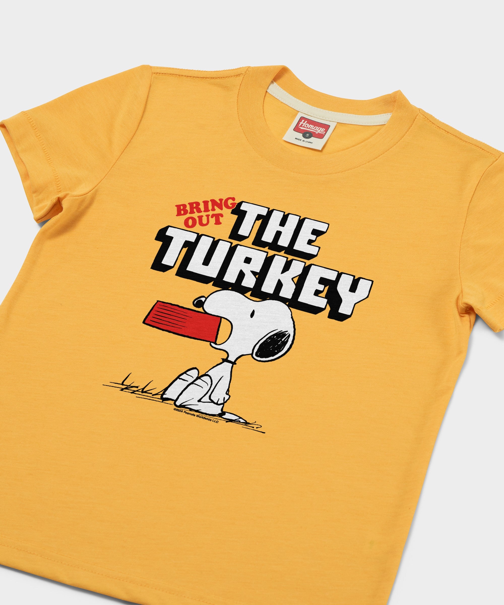 Youth Peanuts Snoopy Bring Out The Turkey