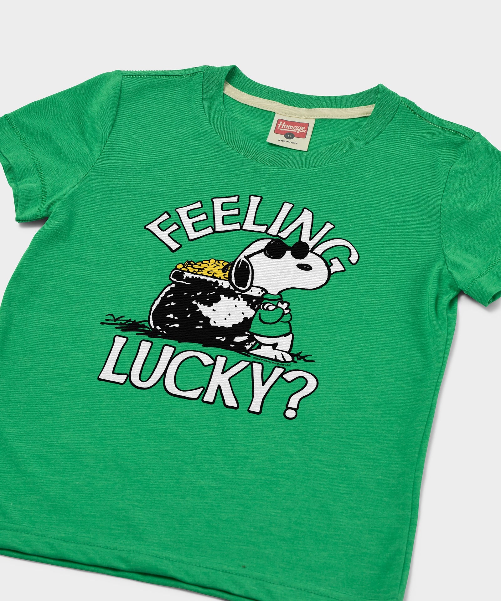 Youth Peanuts Snoopy Feeling Lucky