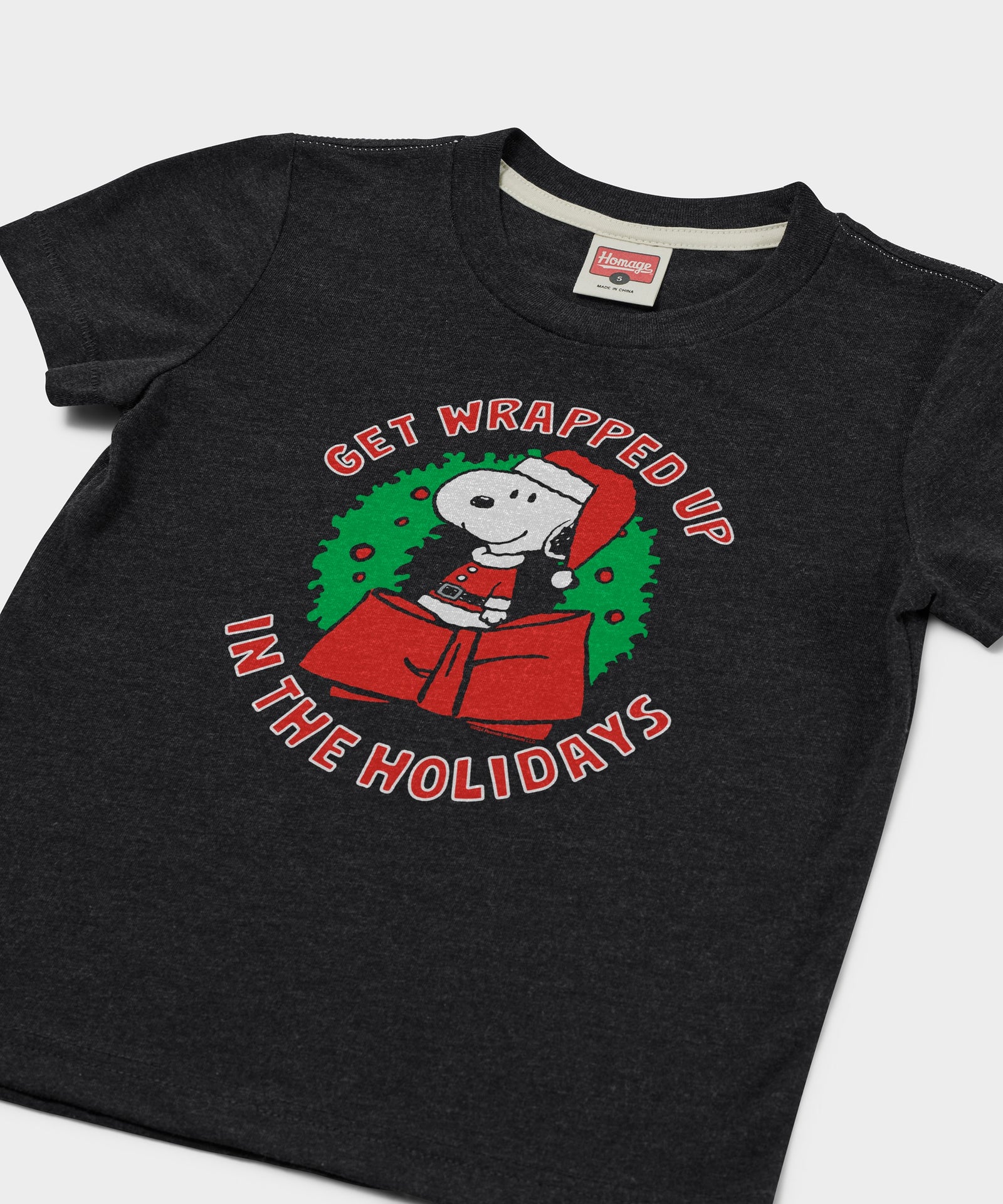 Youth Peanuts Snoopy Get Wrapped Up In The Holidays
