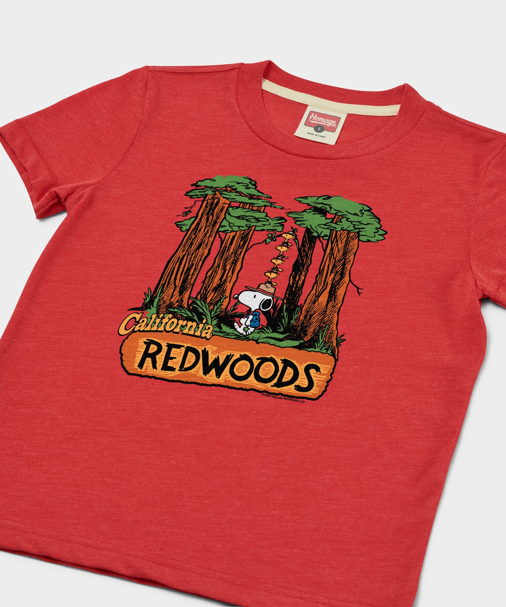 Youth Peanuts Snoopy X California Redwoods