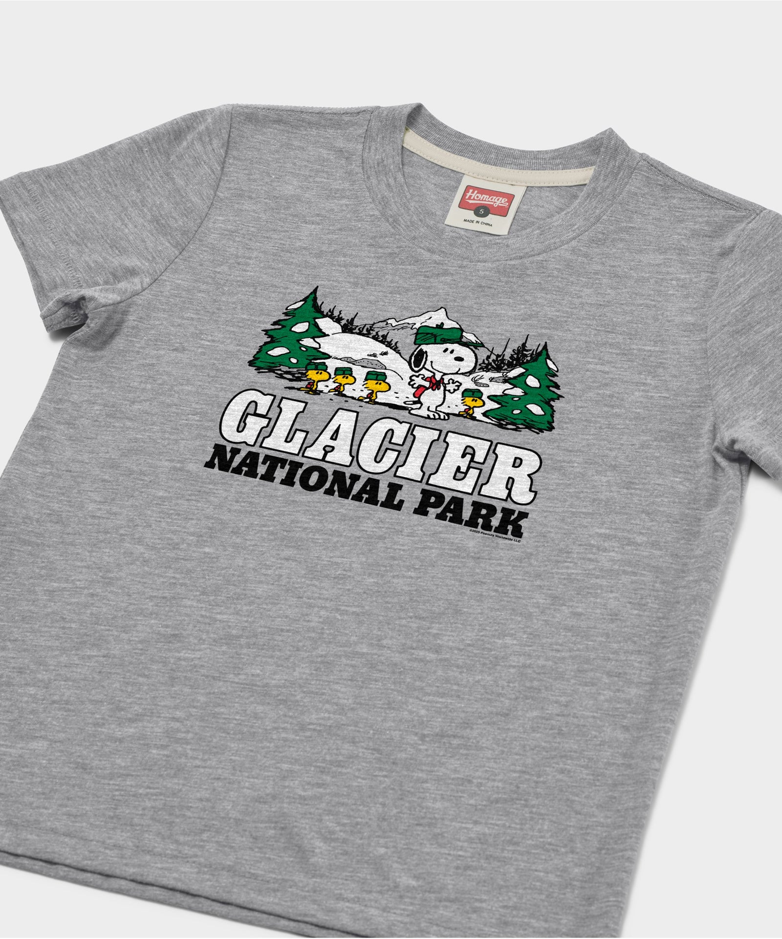 Youth Peanuts Snoopy X Glacier National Park