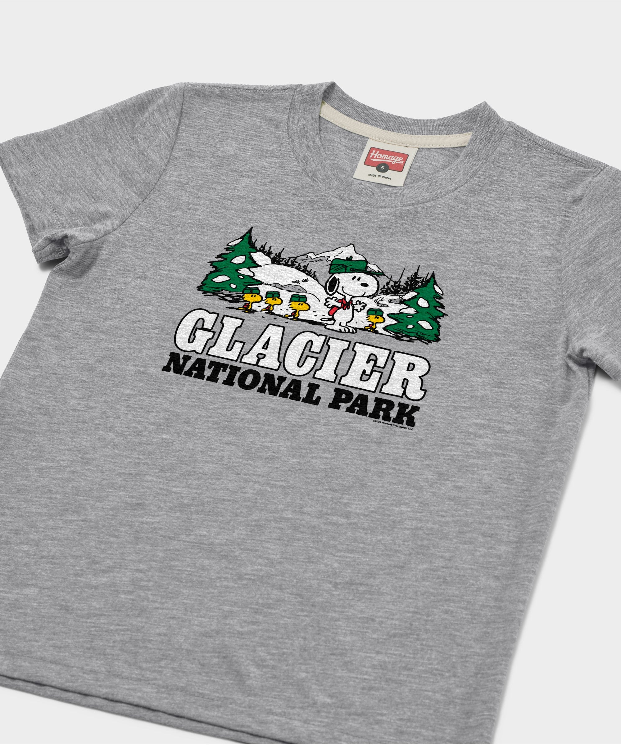 Youth Peanuts Snoopy X Glacier National Park