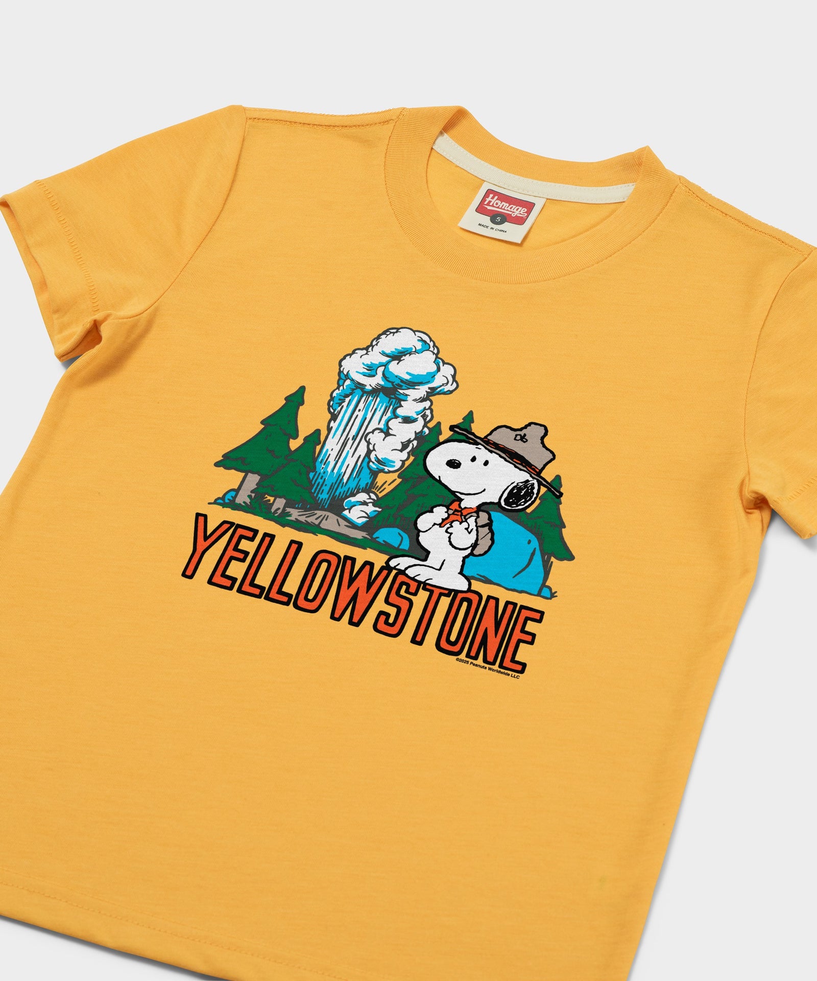 Youth Peanuts Snoopy X Yellowstone National Park