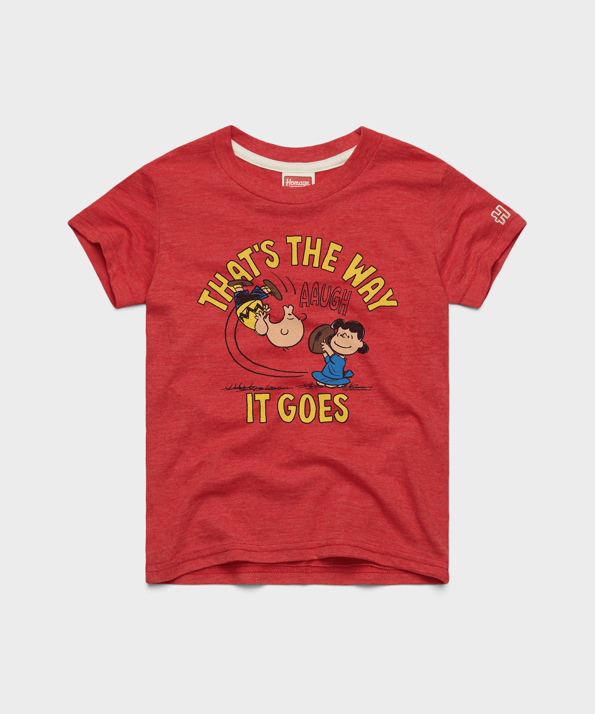 Youth Peanuts That's The Way It Goes Red