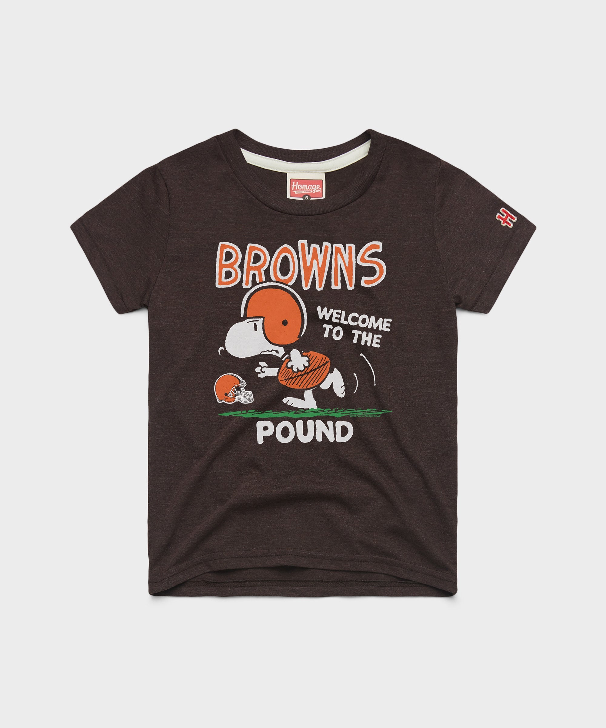Youth Peanuts x Cleveland Browns Welcome To The Pound Brown