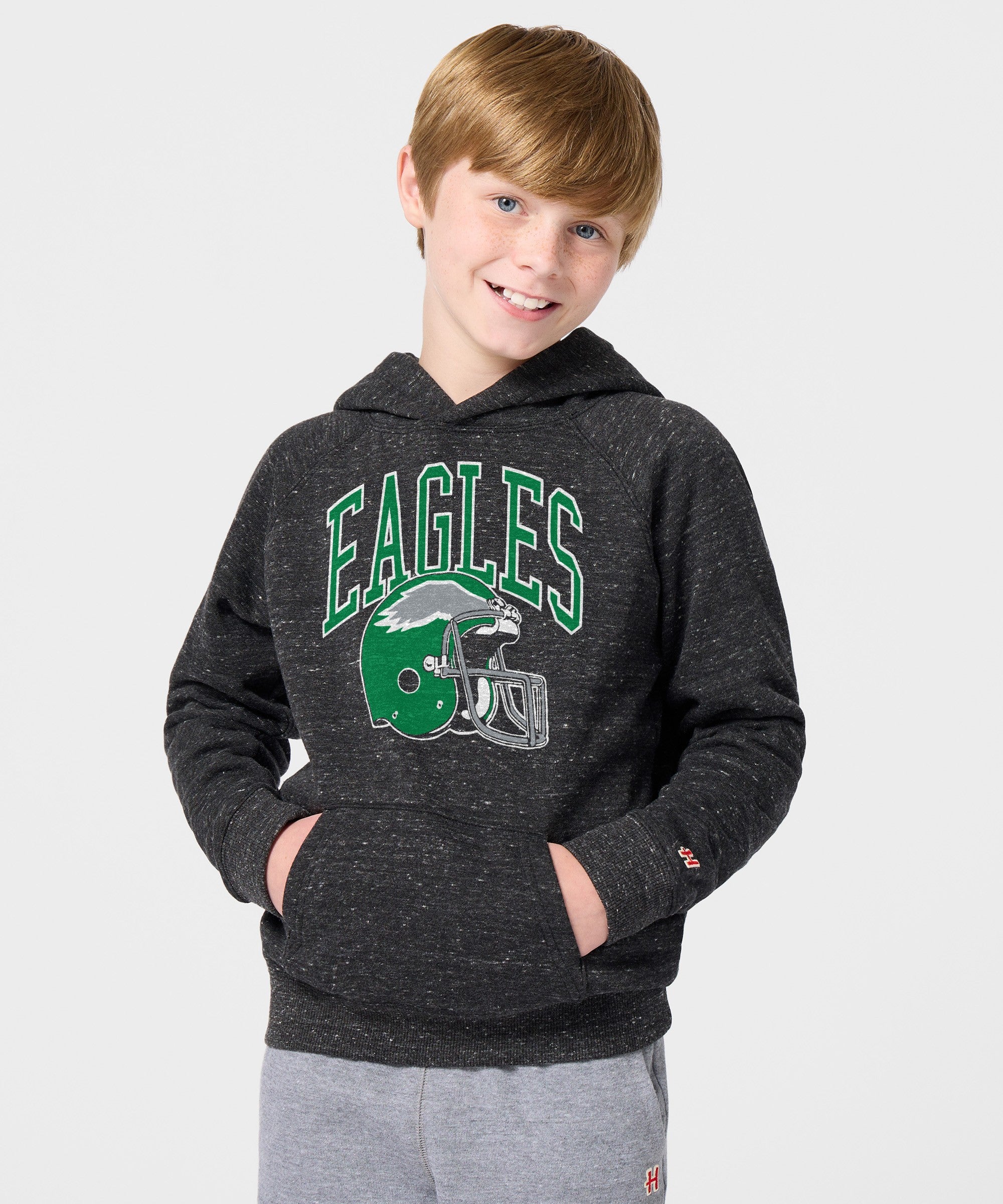 Youth Philadelphia Eagles Helmet Retro Hoodie