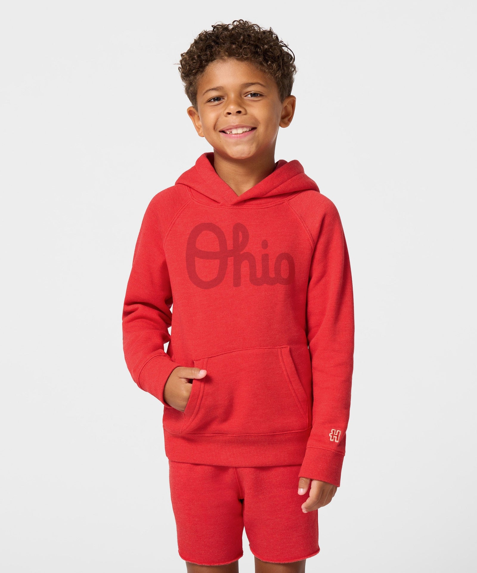 Youth Script Ohio All Scarlet Hoodie