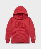 Youth Script Ohio All Scarlet Hoodie