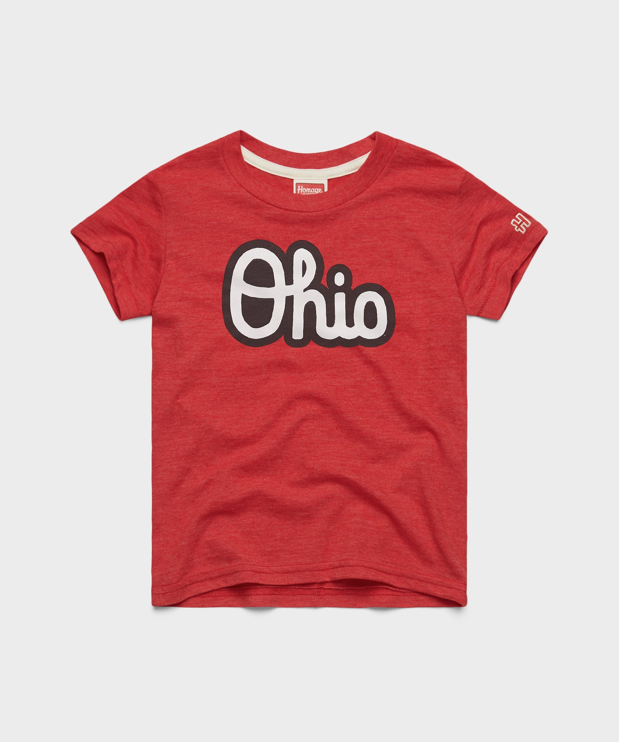 Youth Script Ohio Outline Red