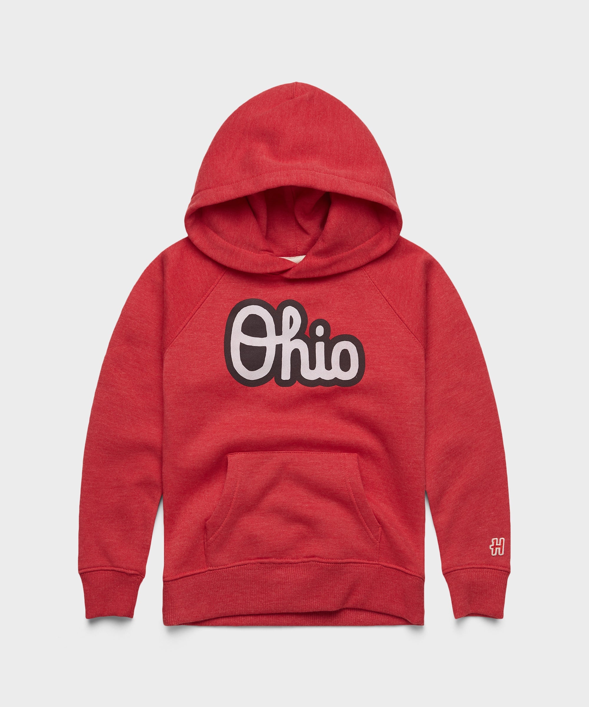 Youth Script Ohio Outline Hoodie
