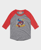 youth spider man with great power raglan