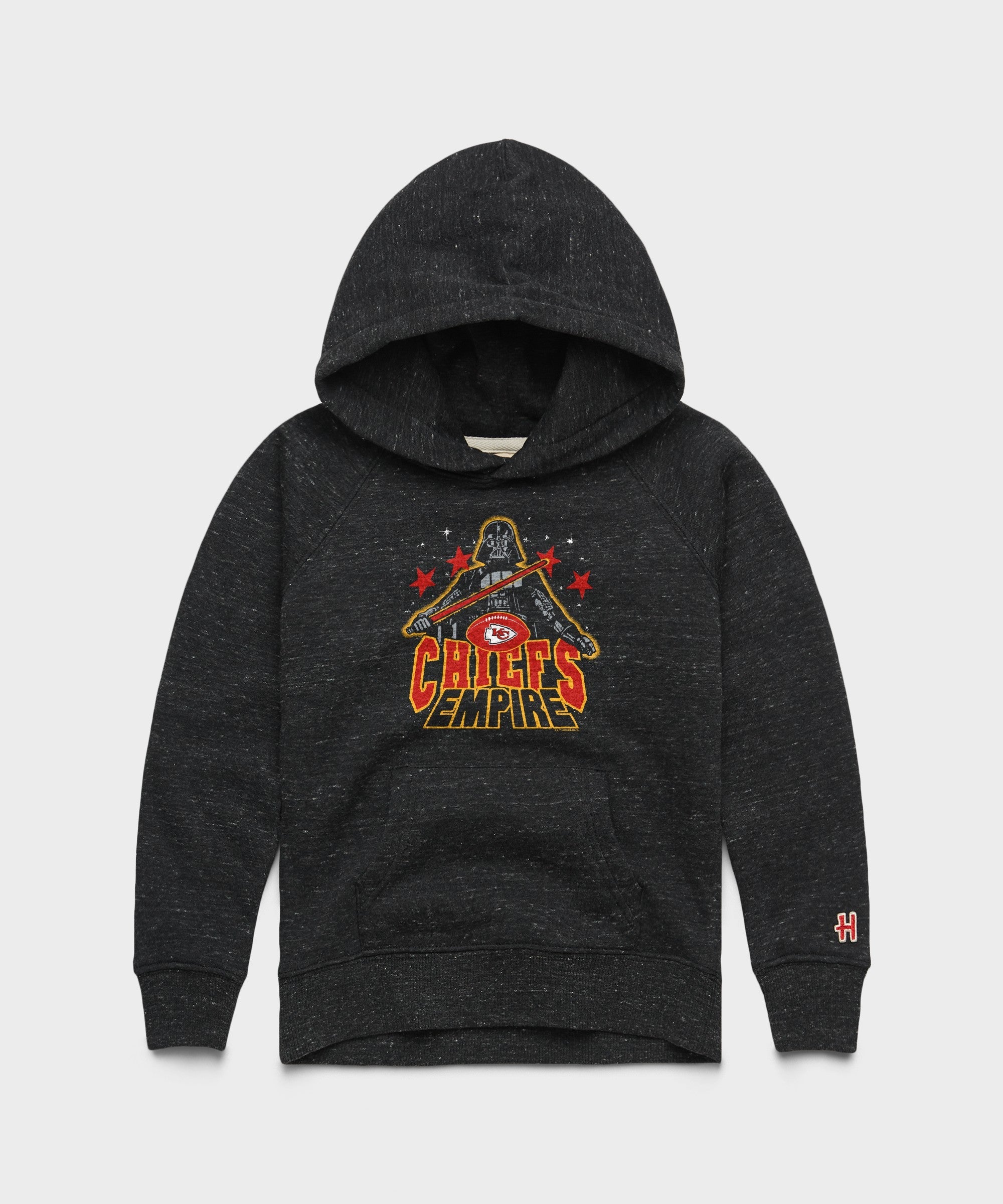 Youth Star Wars x Kansas City Chiefs Dark Side Hoodie Charcoal