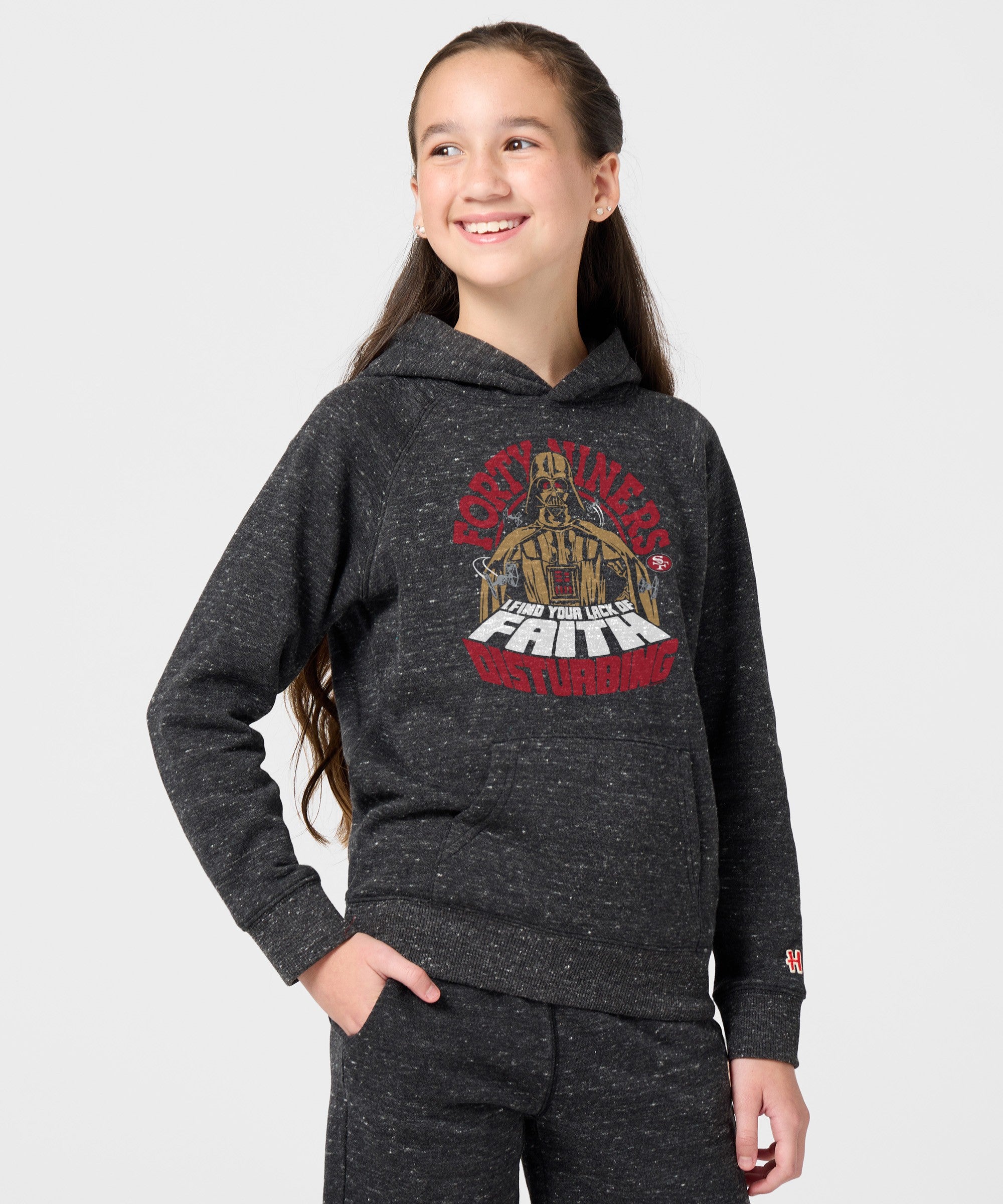 Youth Star Wars x San Francisco 49ers Dark Side Hoodie