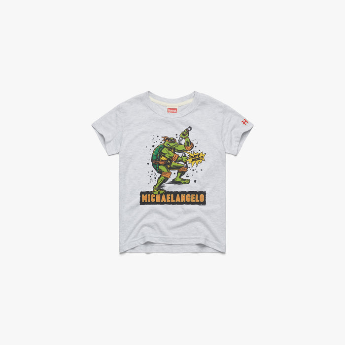 Teenage Mutant Ninja Turtles Cowabunga T-Shirt from Homage | Grey | Retro Nickelodeon T-Shirt from Homage.
