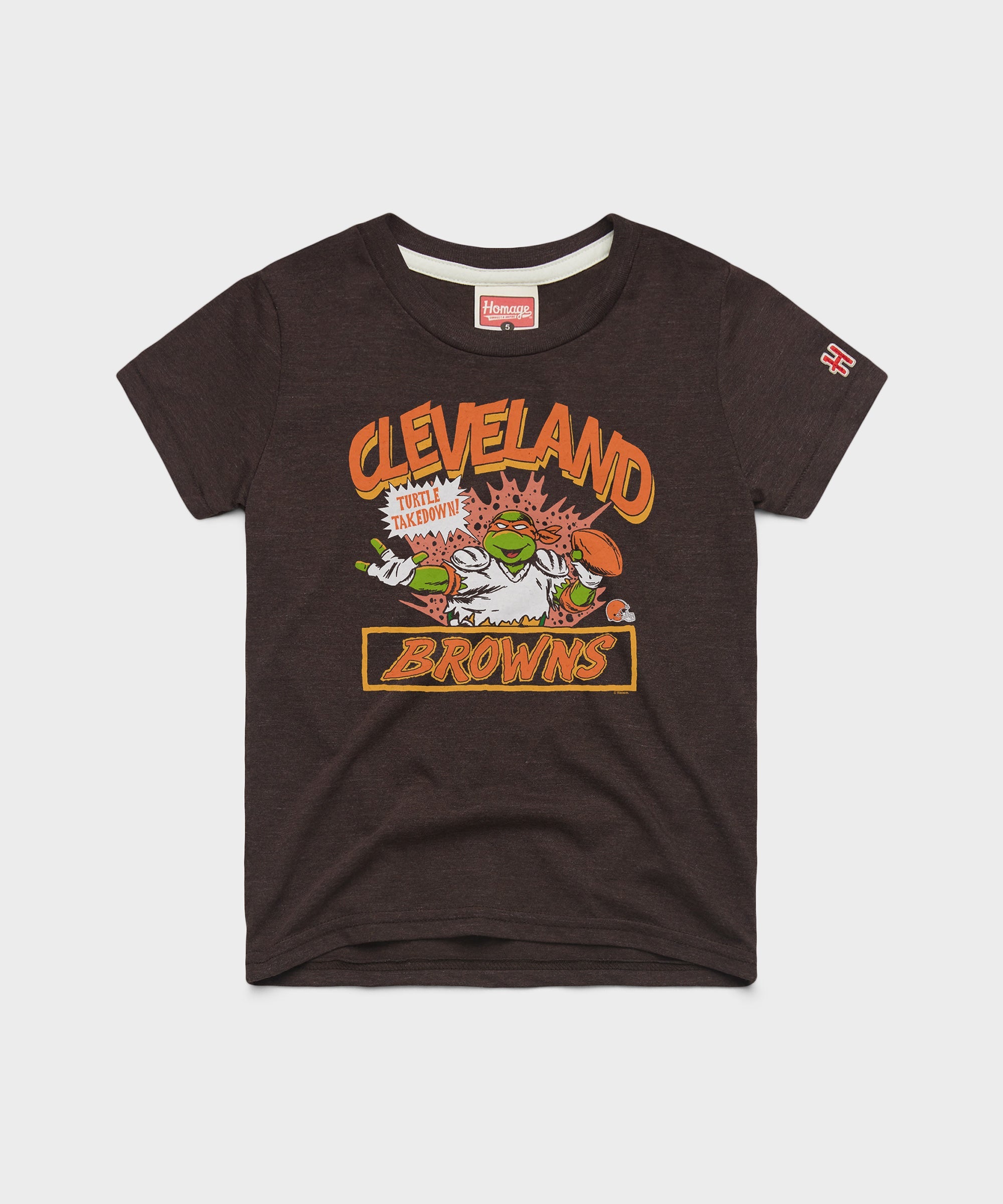 Youth TMNT Michelangelo x Cleveland Browns Brown