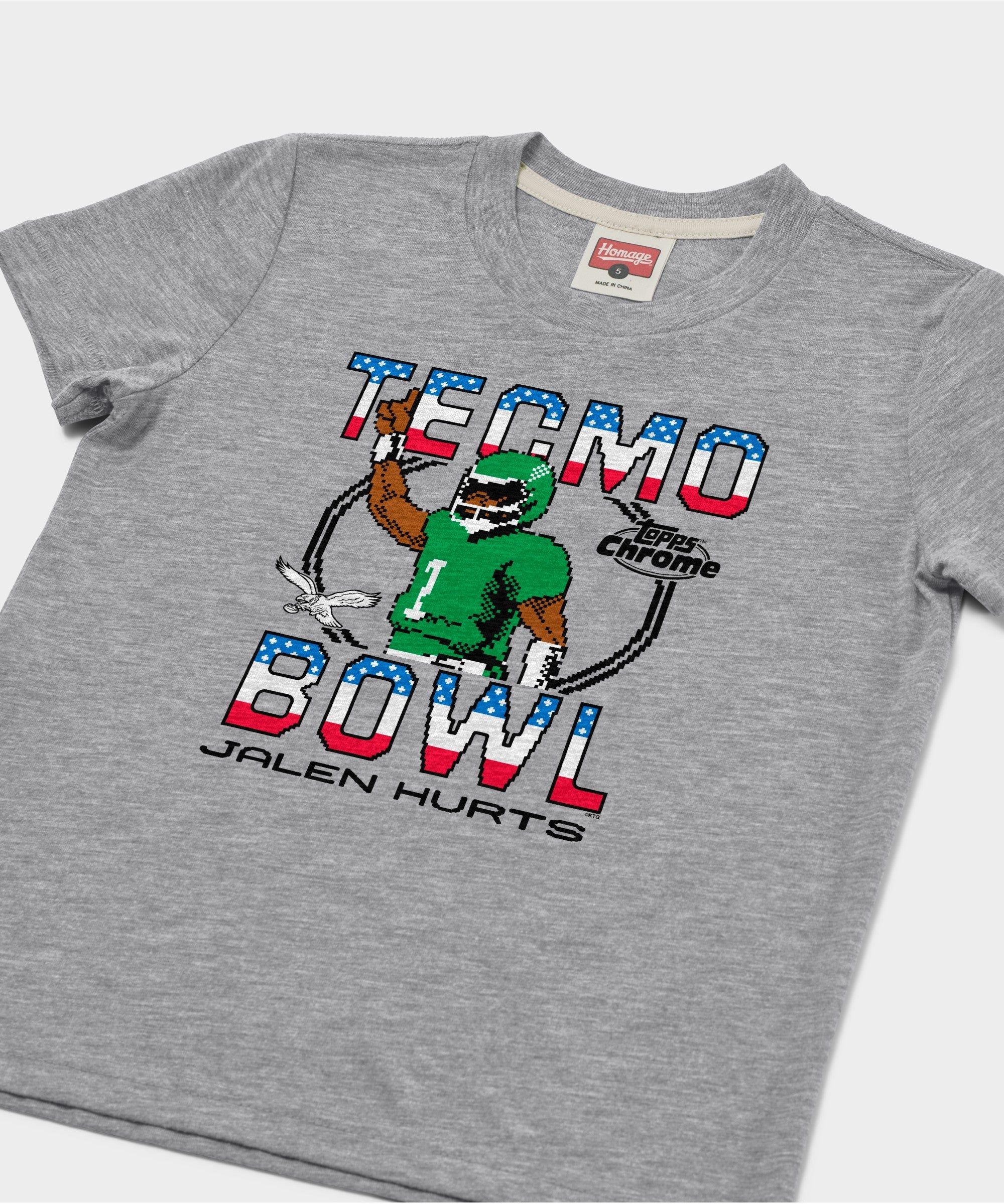 Youth Tecmo Bowl x Topps Chrome Eagles Jalen Hurts