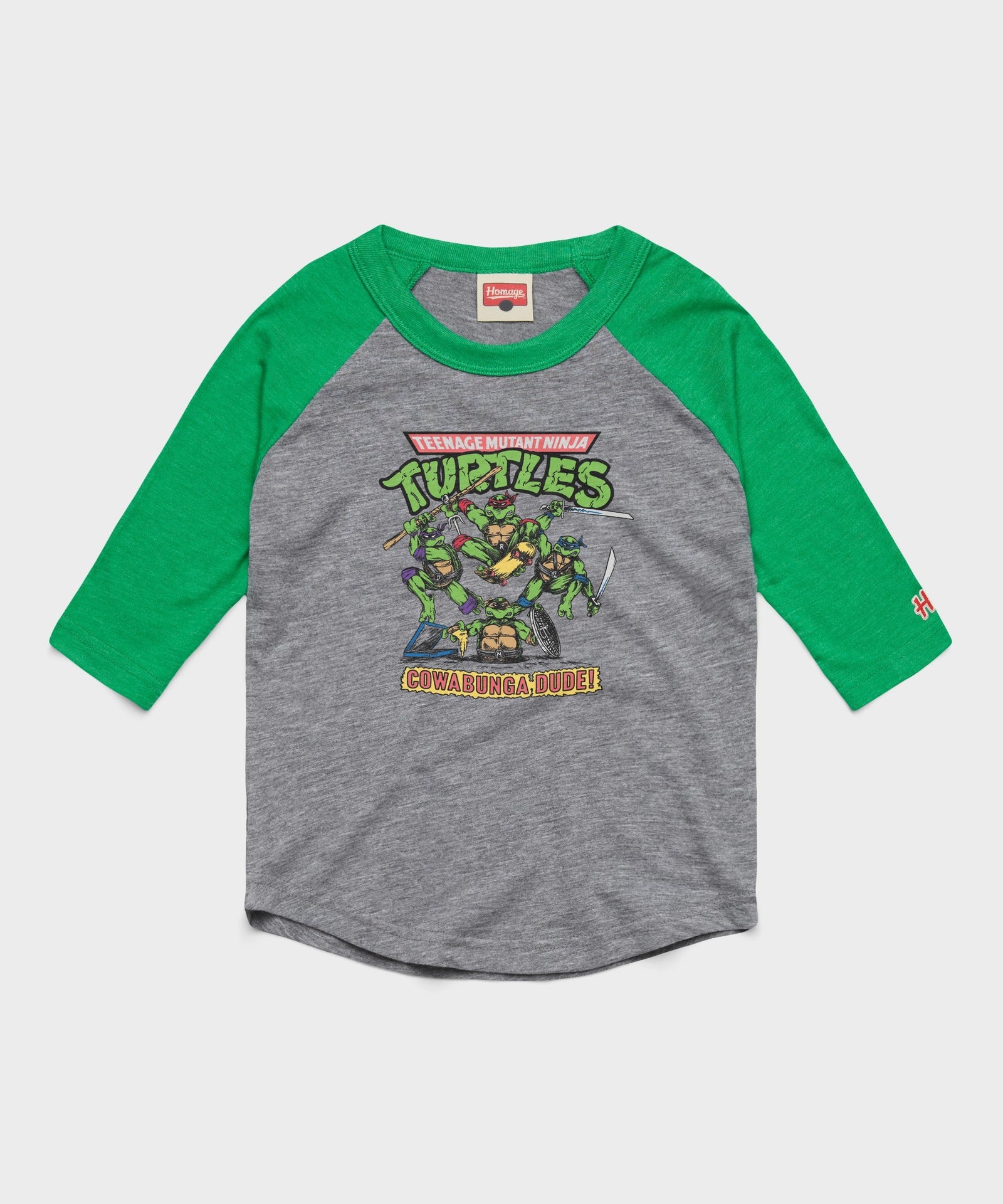 Youth Teenage Mutant Ninja Turtles Cowabunga Raglan