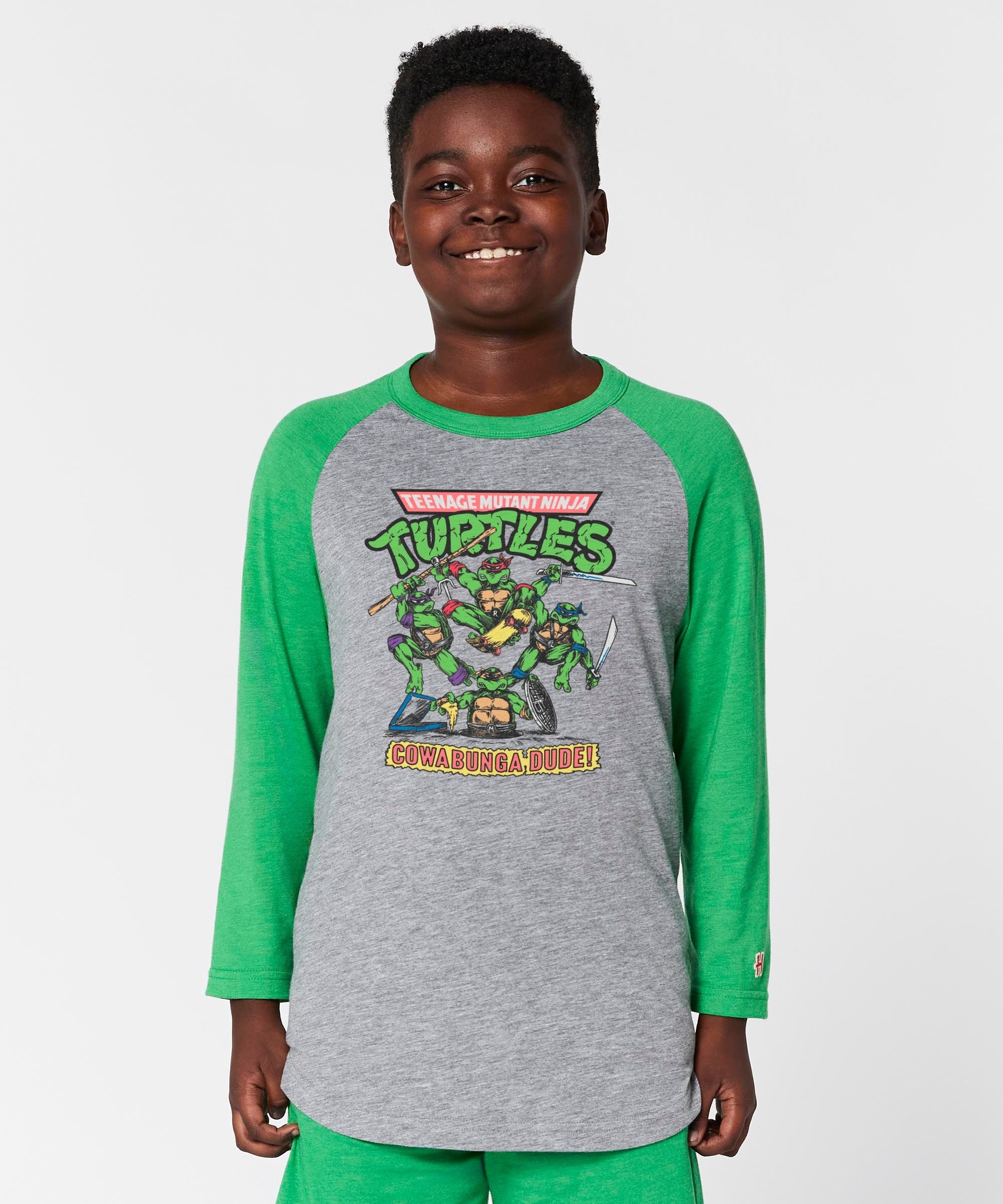 Youth Teenage Mutant Ninja Turtles Cowabunga Raglan