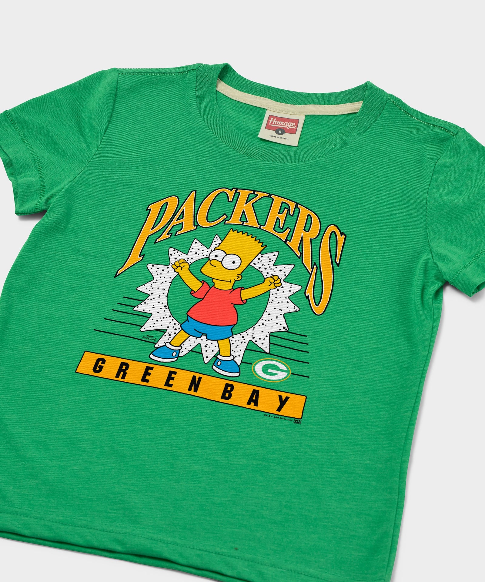 Youth The Simpsons Bart X Green Bay Packers
