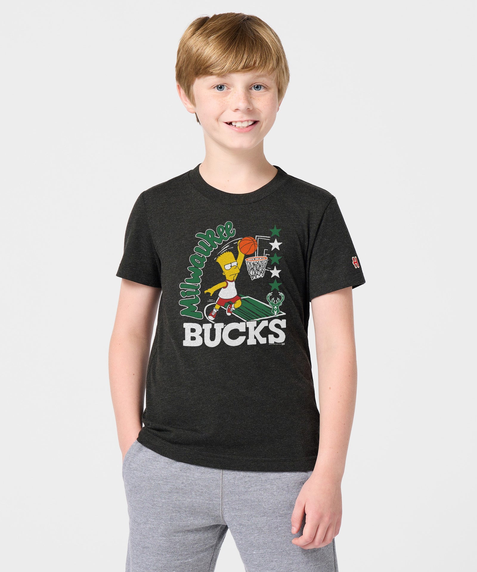 Youth The Simpsons Bart X Milwaukee Bucks
