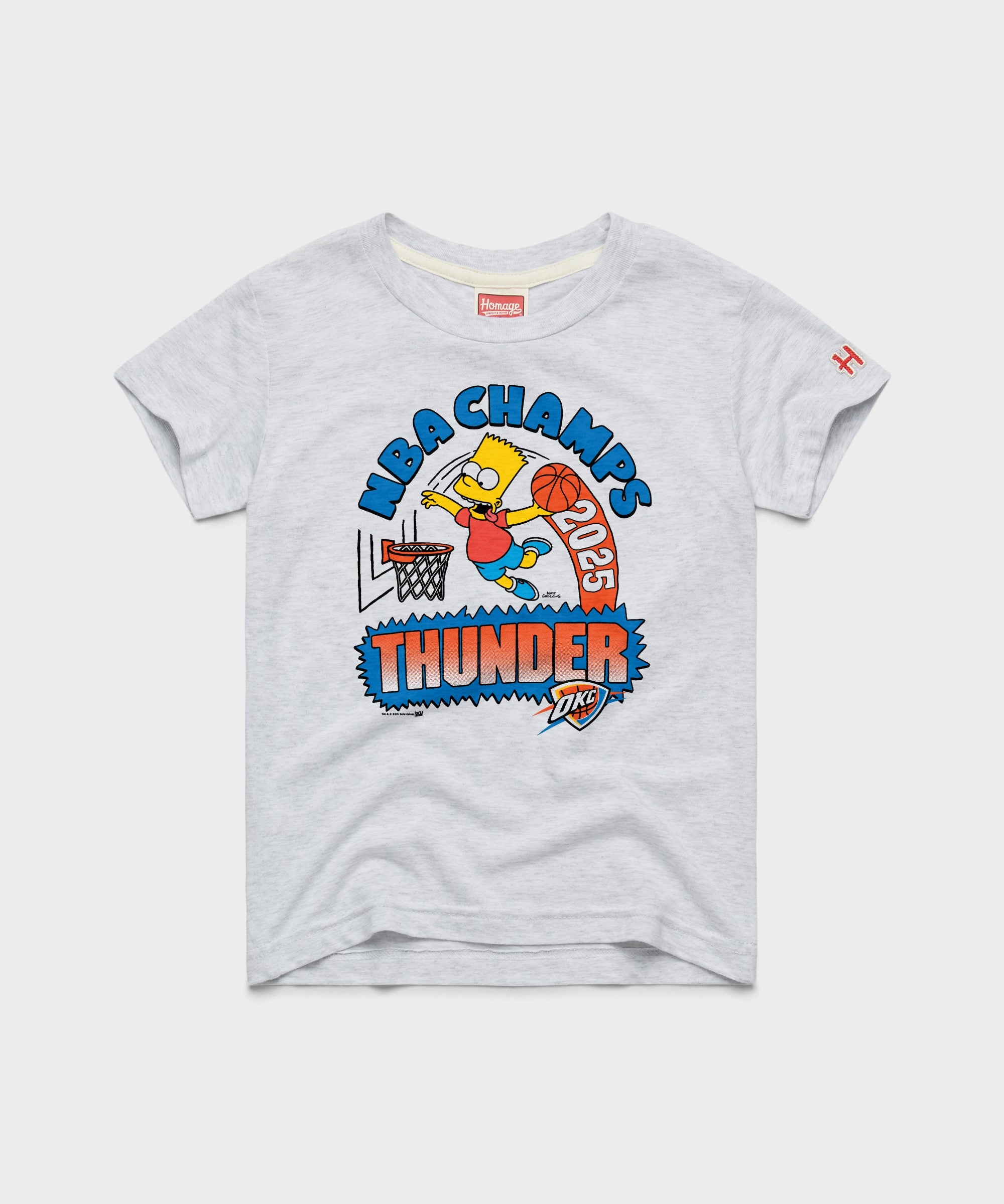Youth The Simpsons Bart X Thunder 2025 Nba Champs