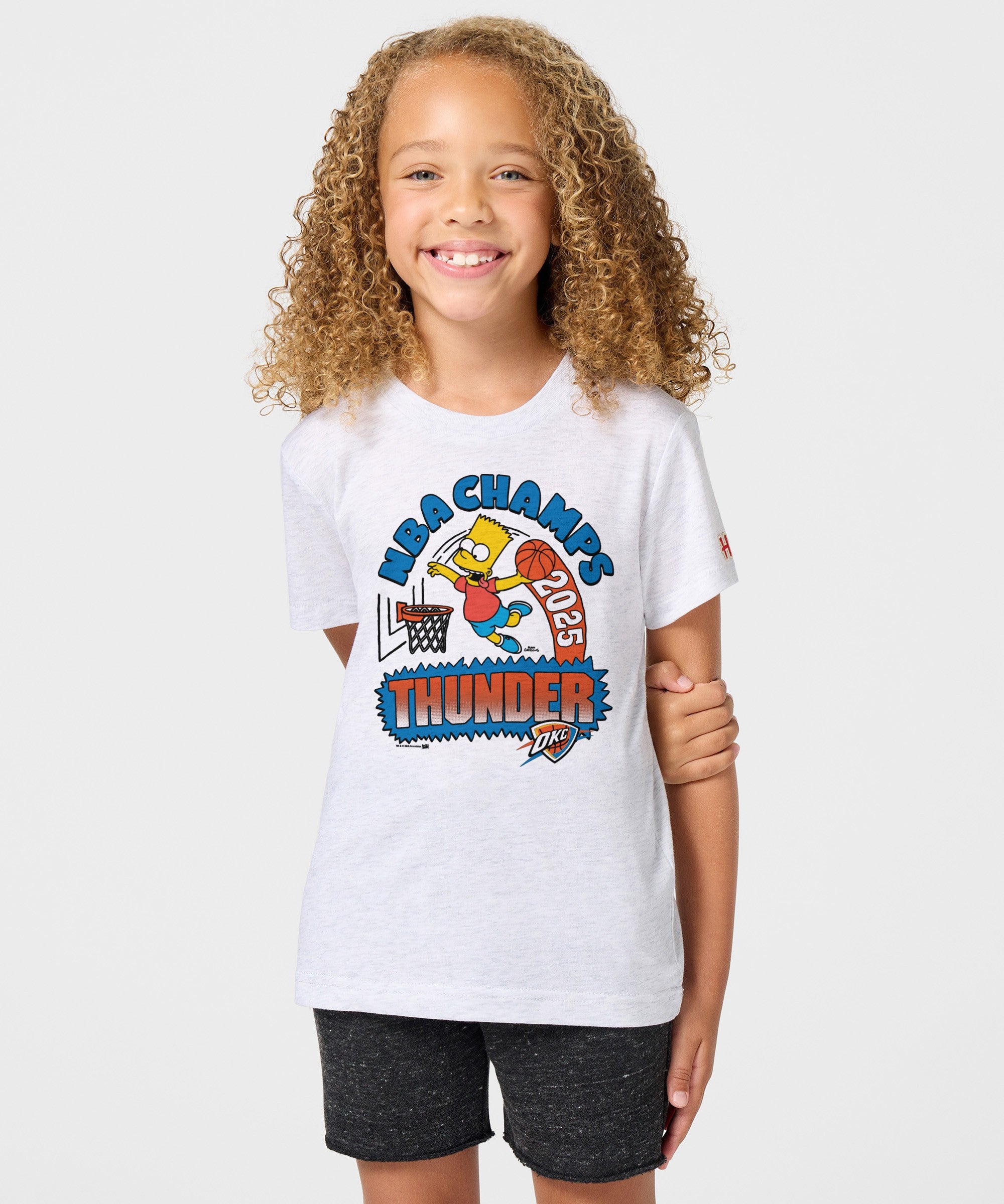 Youth The Simpsons Bart X Thunder 2025 Nba Champs