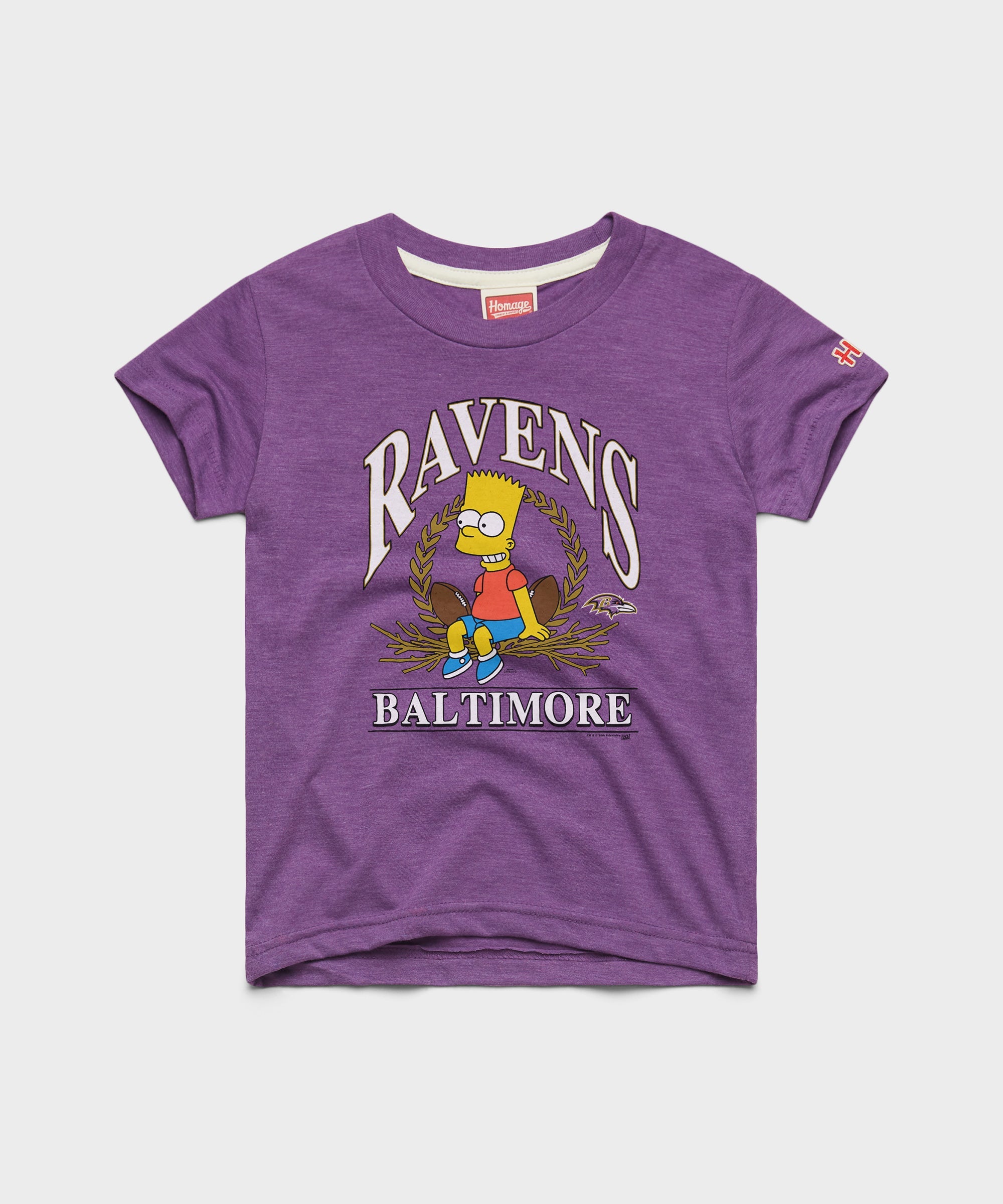 Youth The Simpsons Bart x Baltimore Ravens Royal Purple
