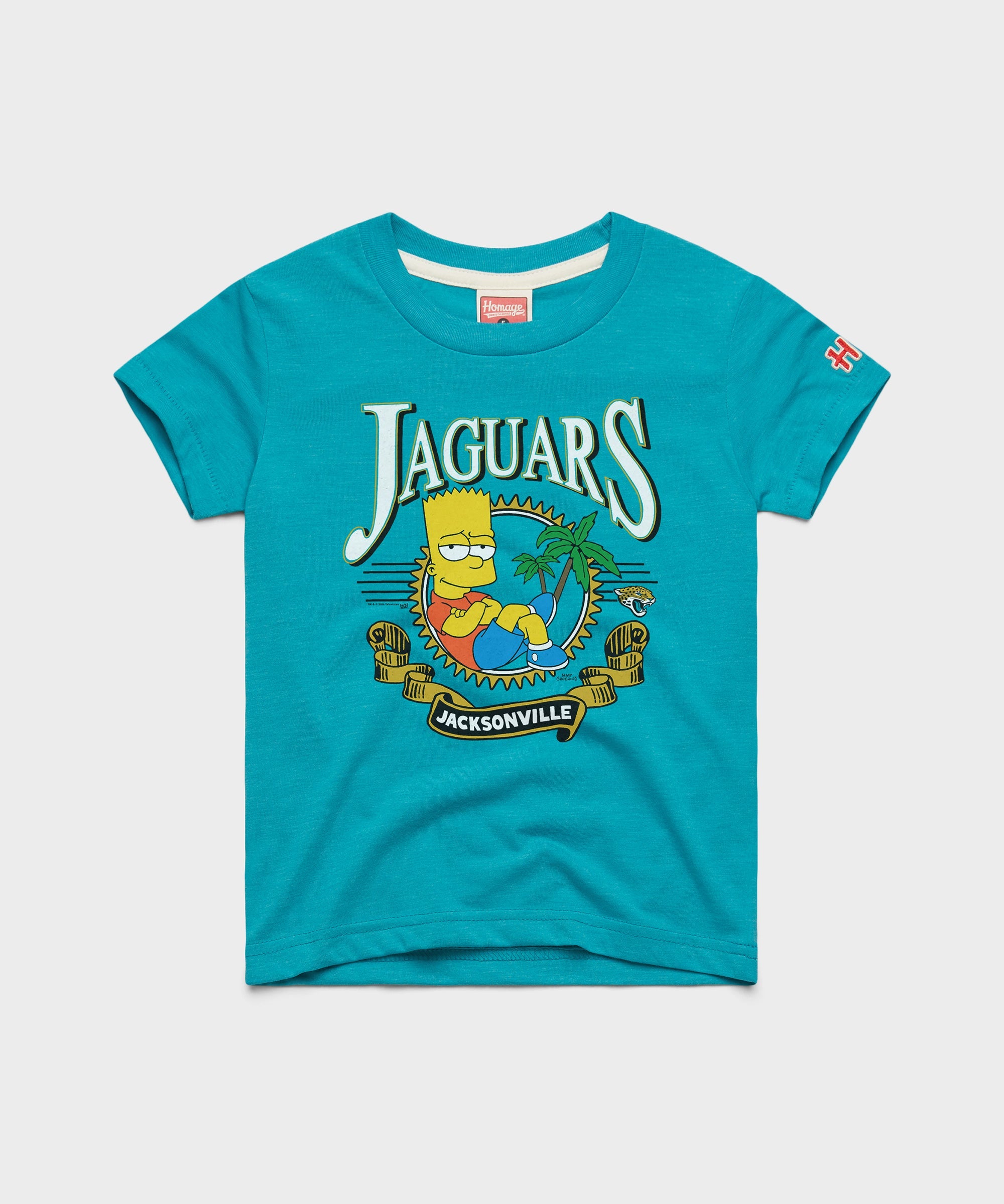 Youth The Simpsons Bart x Jacksonville Jaguars Teal