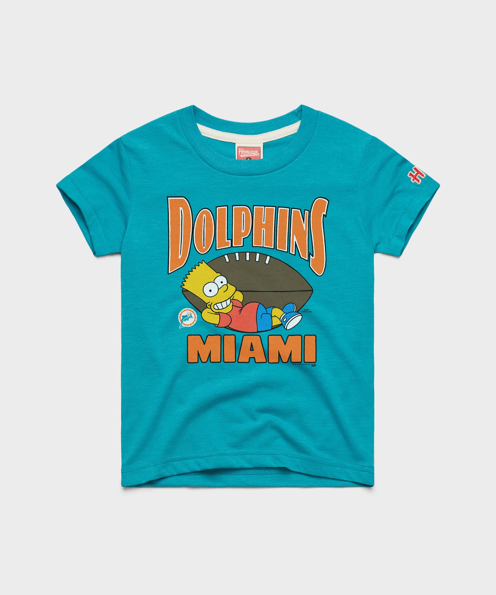 Youth The Simpsons Bart x Miami Dolphins Teal