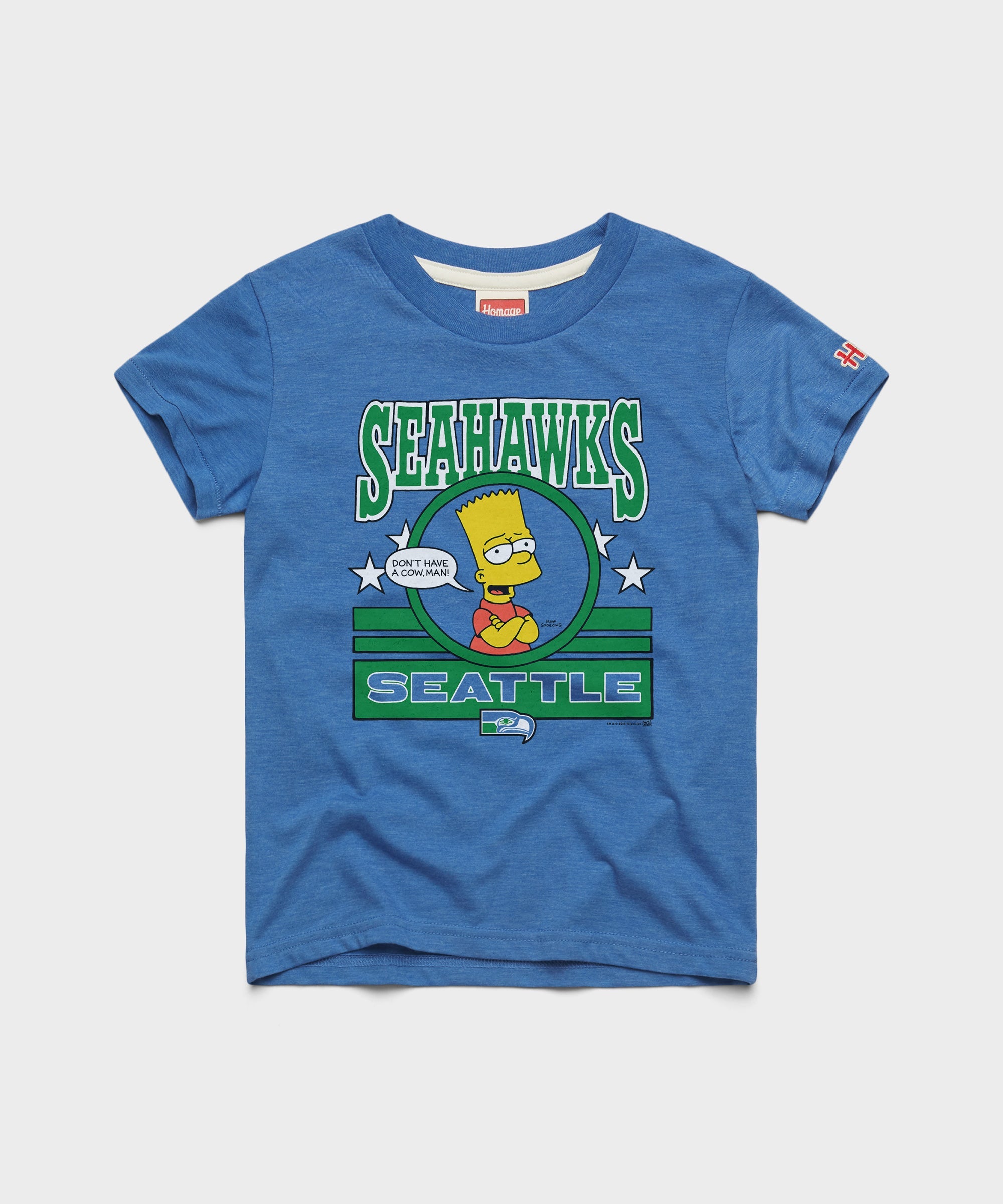 Youth The Simpsons Bart x Seattle Seahawks Royal Blue