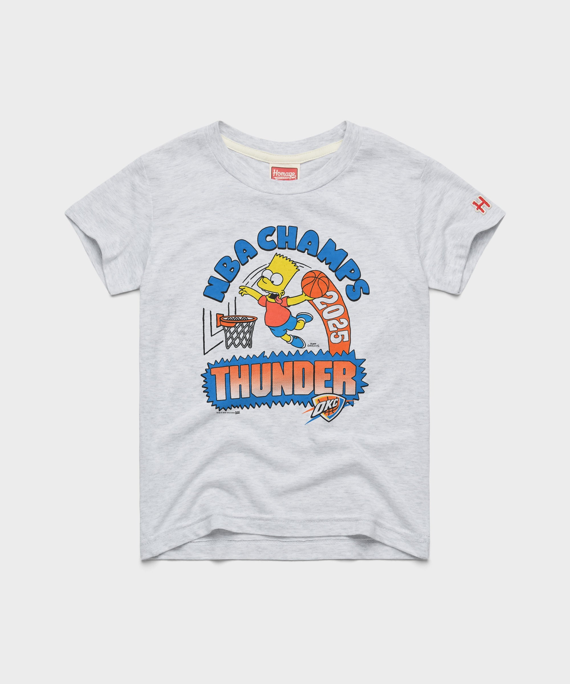 Youth The Simpsons Bart x Thunder 2025 NBA Champs