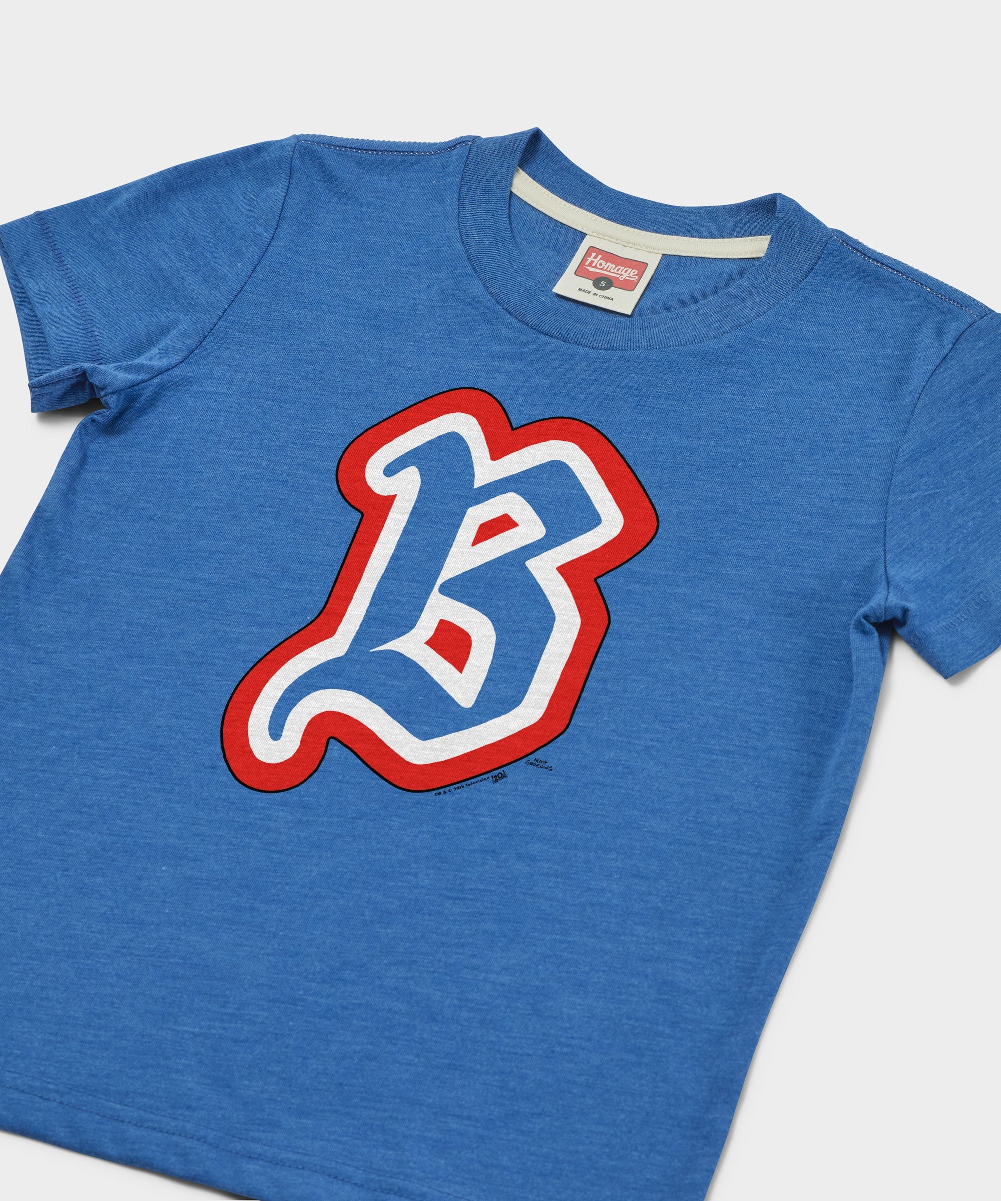 Youth The Simpsons Boston Americans Logo