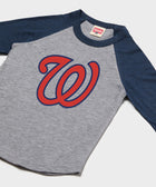 Youth Washington Nationals Cap Logo '24 Raglan