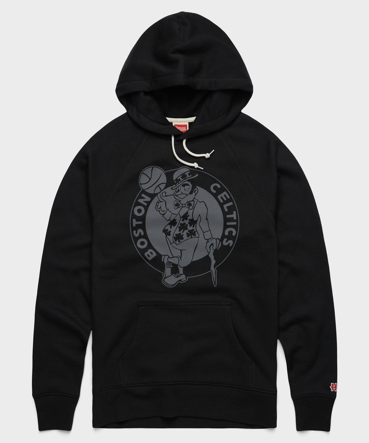 Boston Celtics Logo Blackout Hoodie