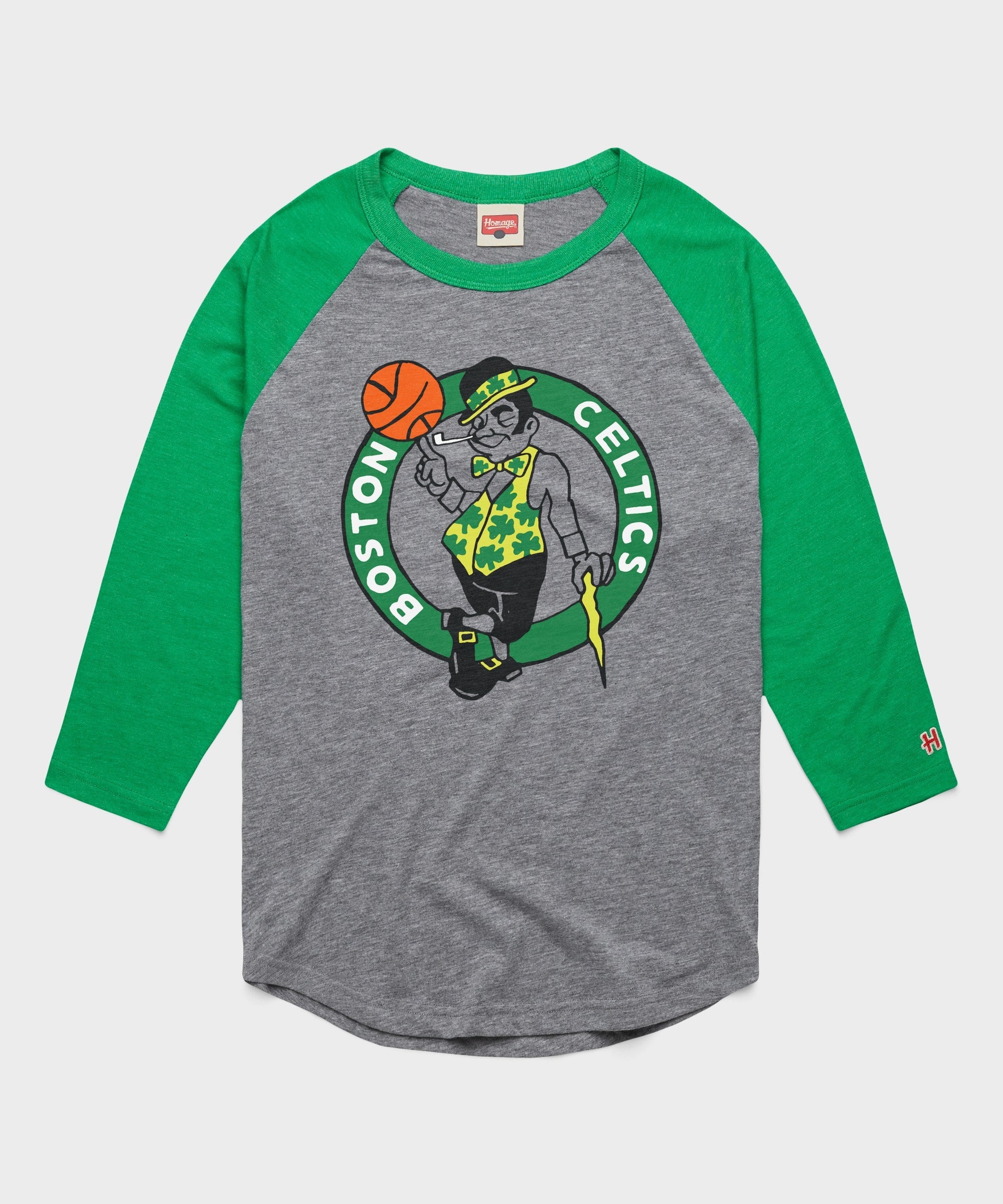 boston celtics logo raglan