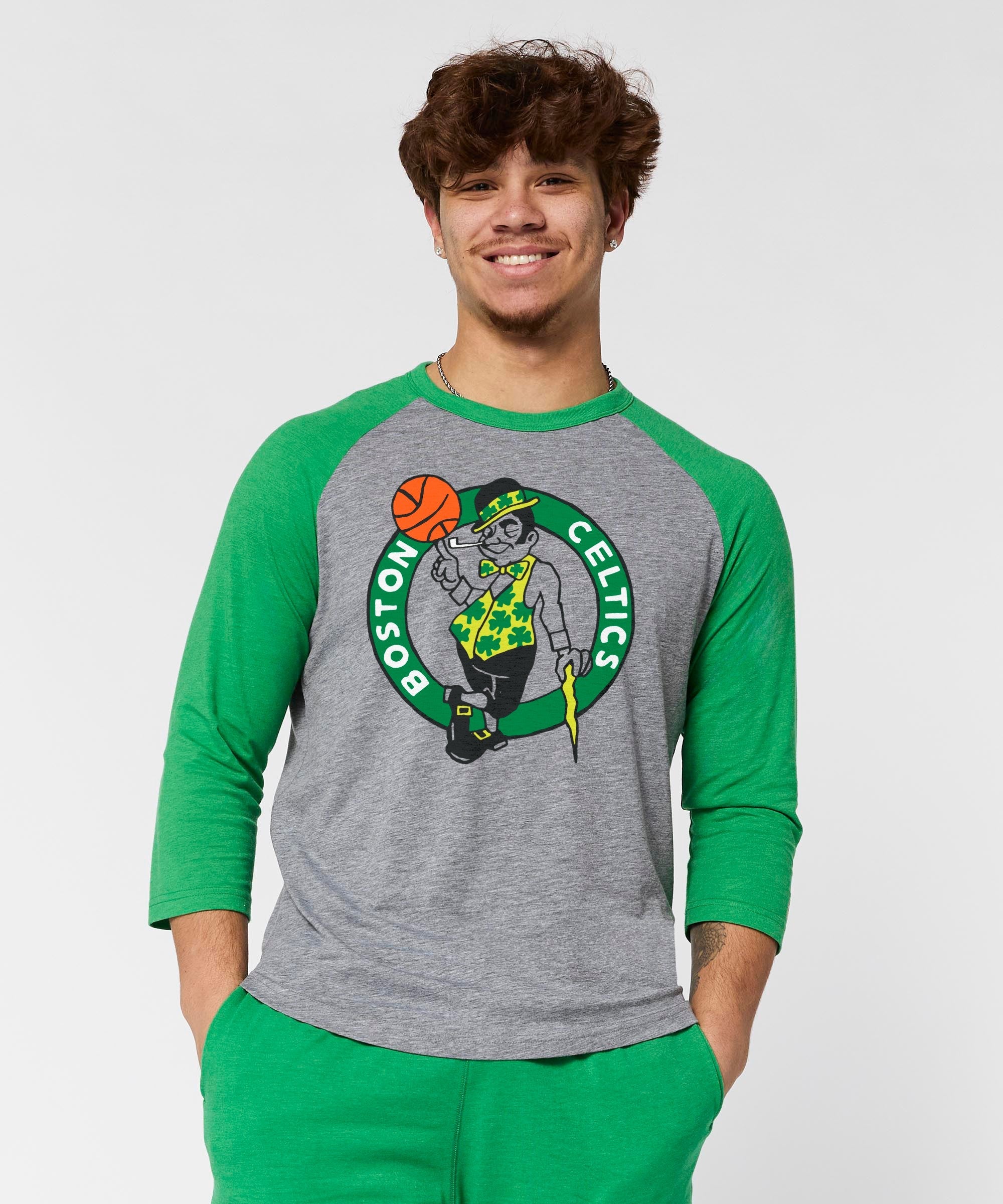 boston celtics logo raglan