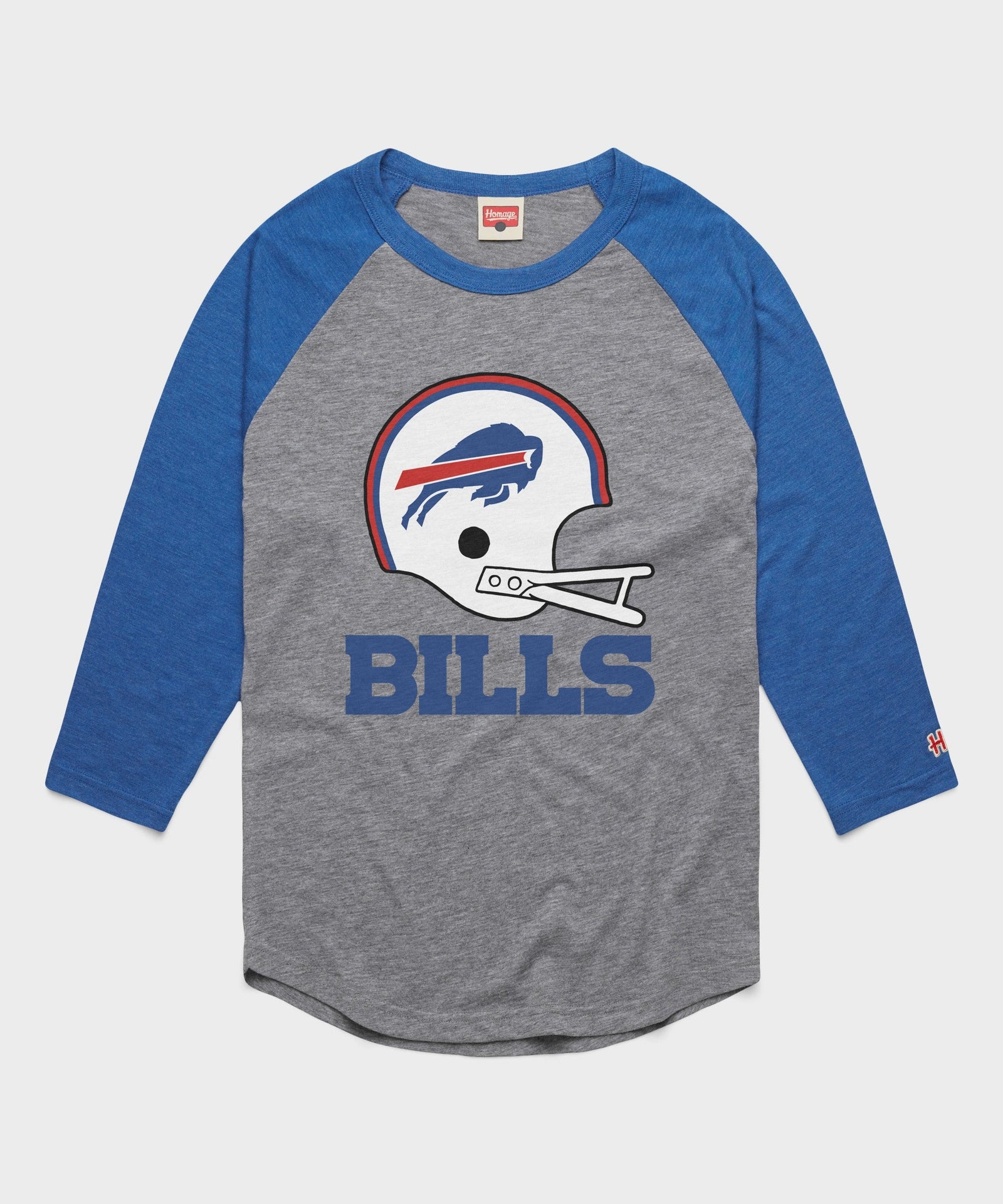buffalo bills big helmet raglan