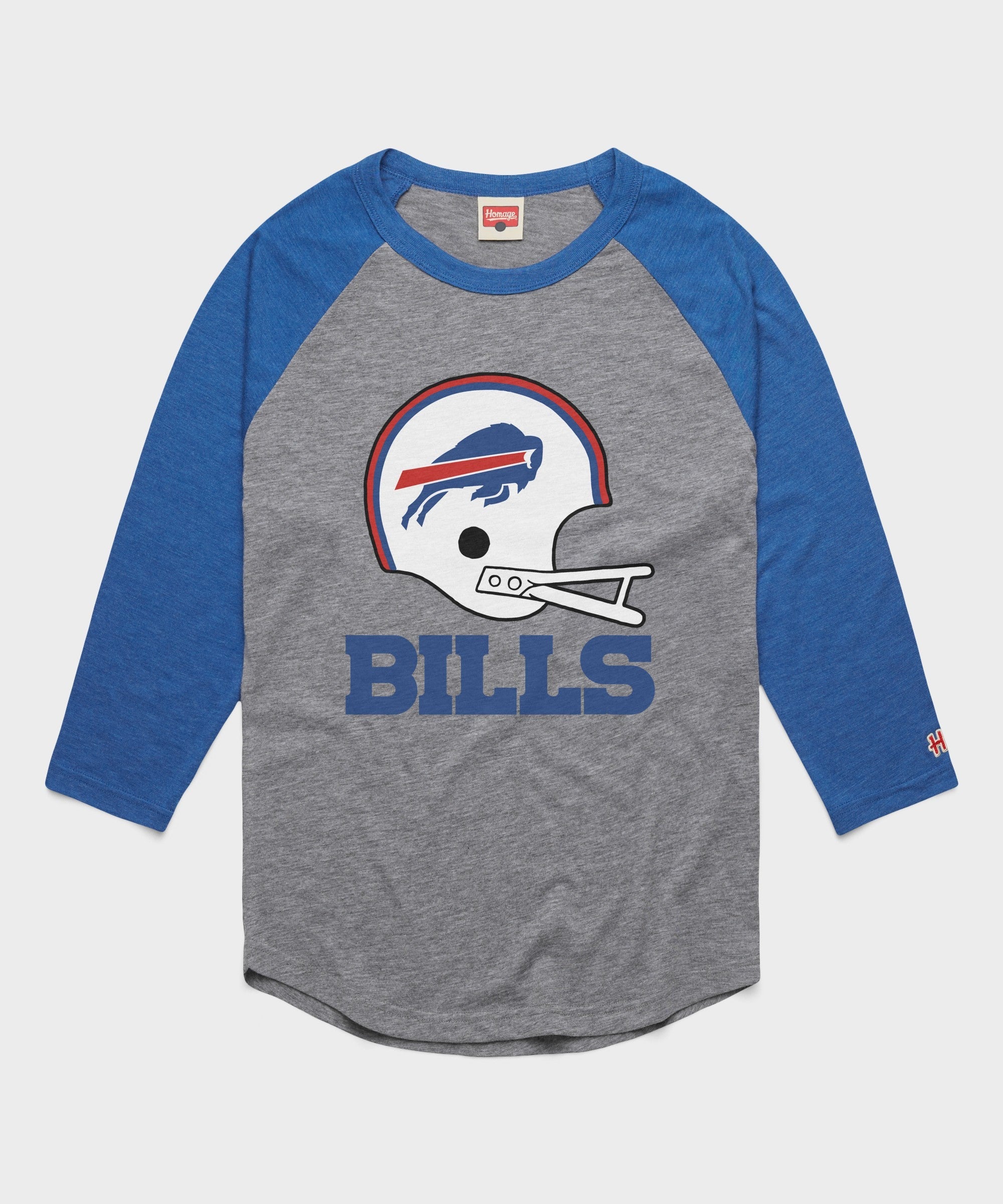 buffalo bills big helmet raglan