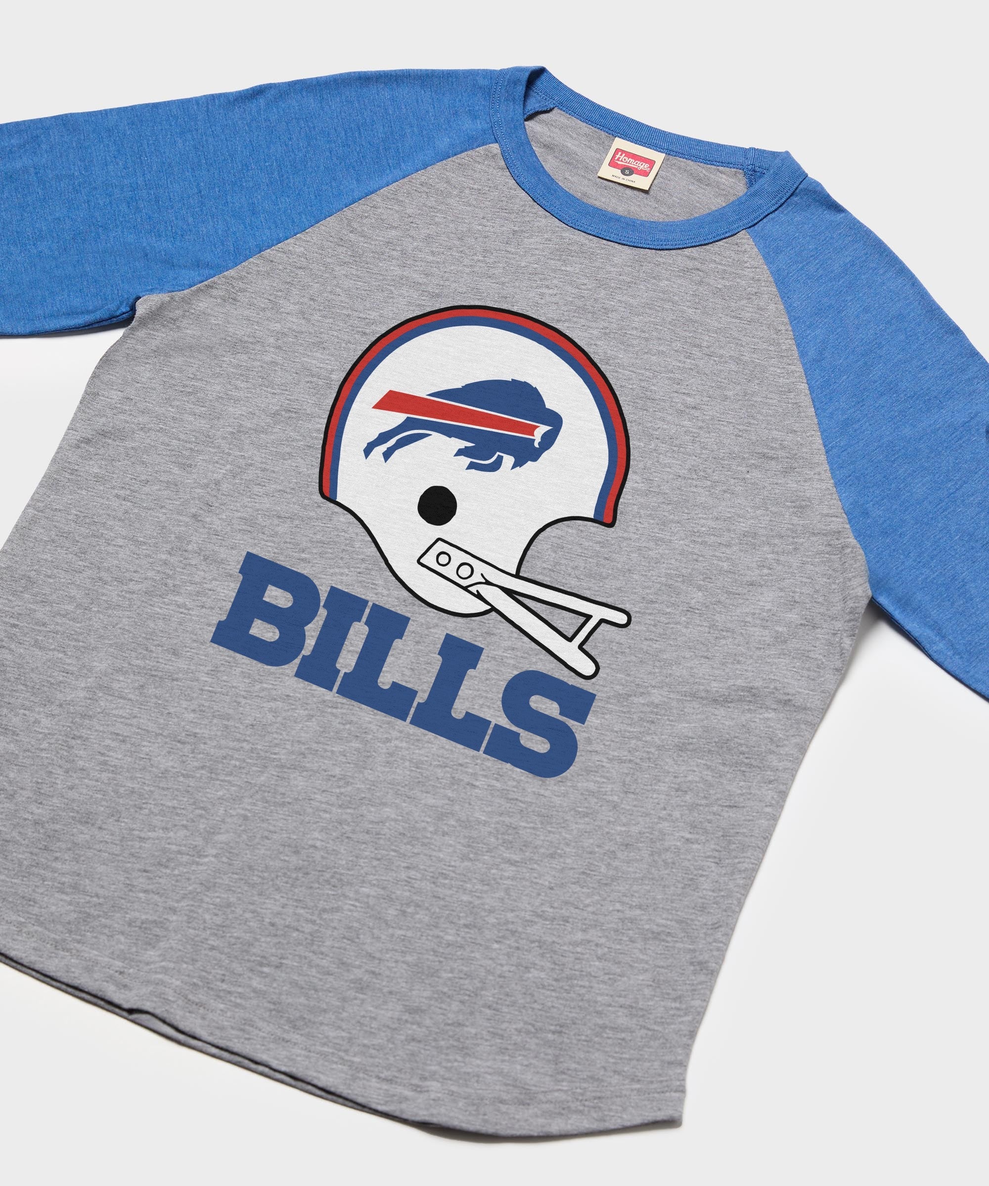 buffalo bills big helmet raglan