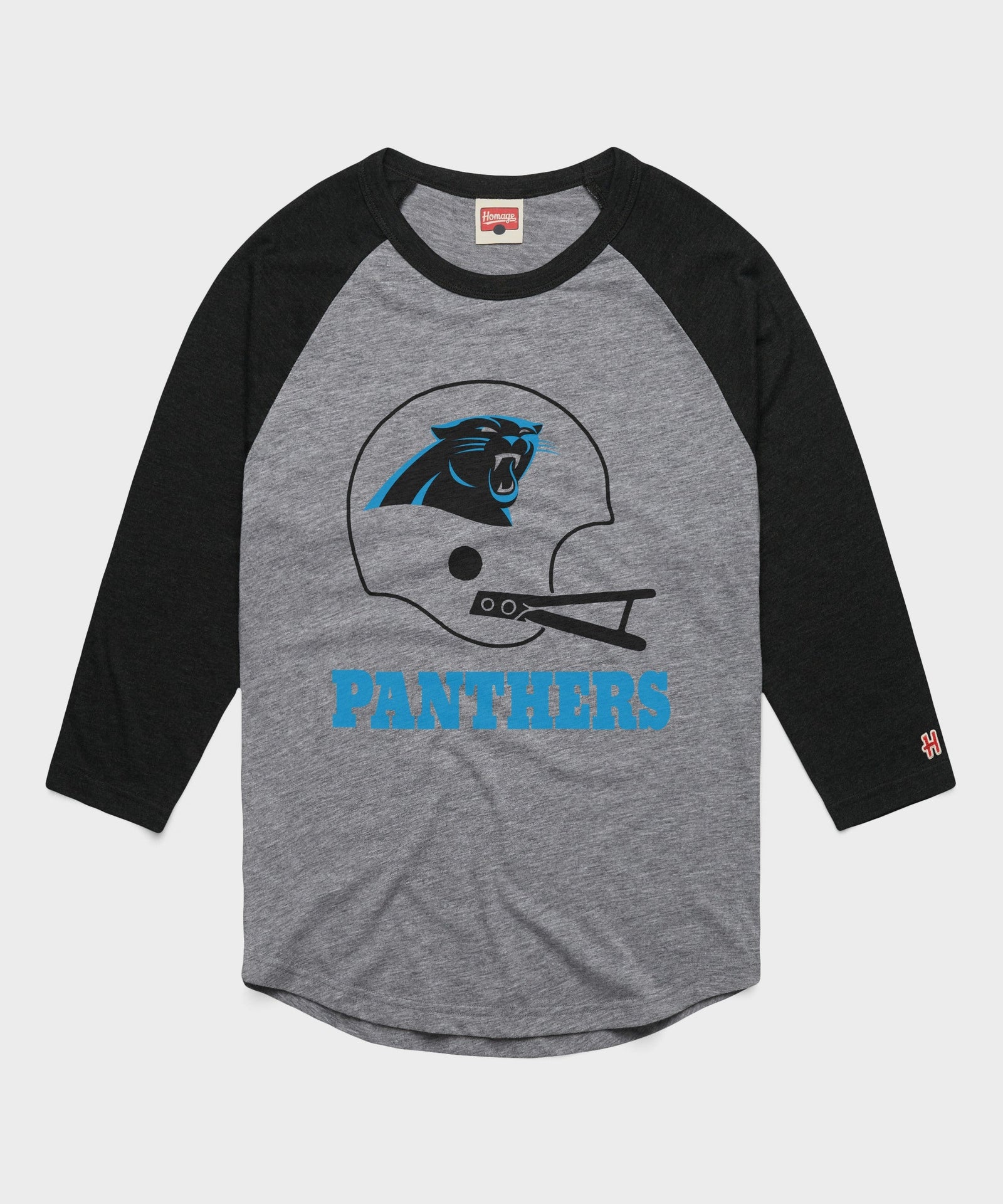 carolina panthers big helmet raglan