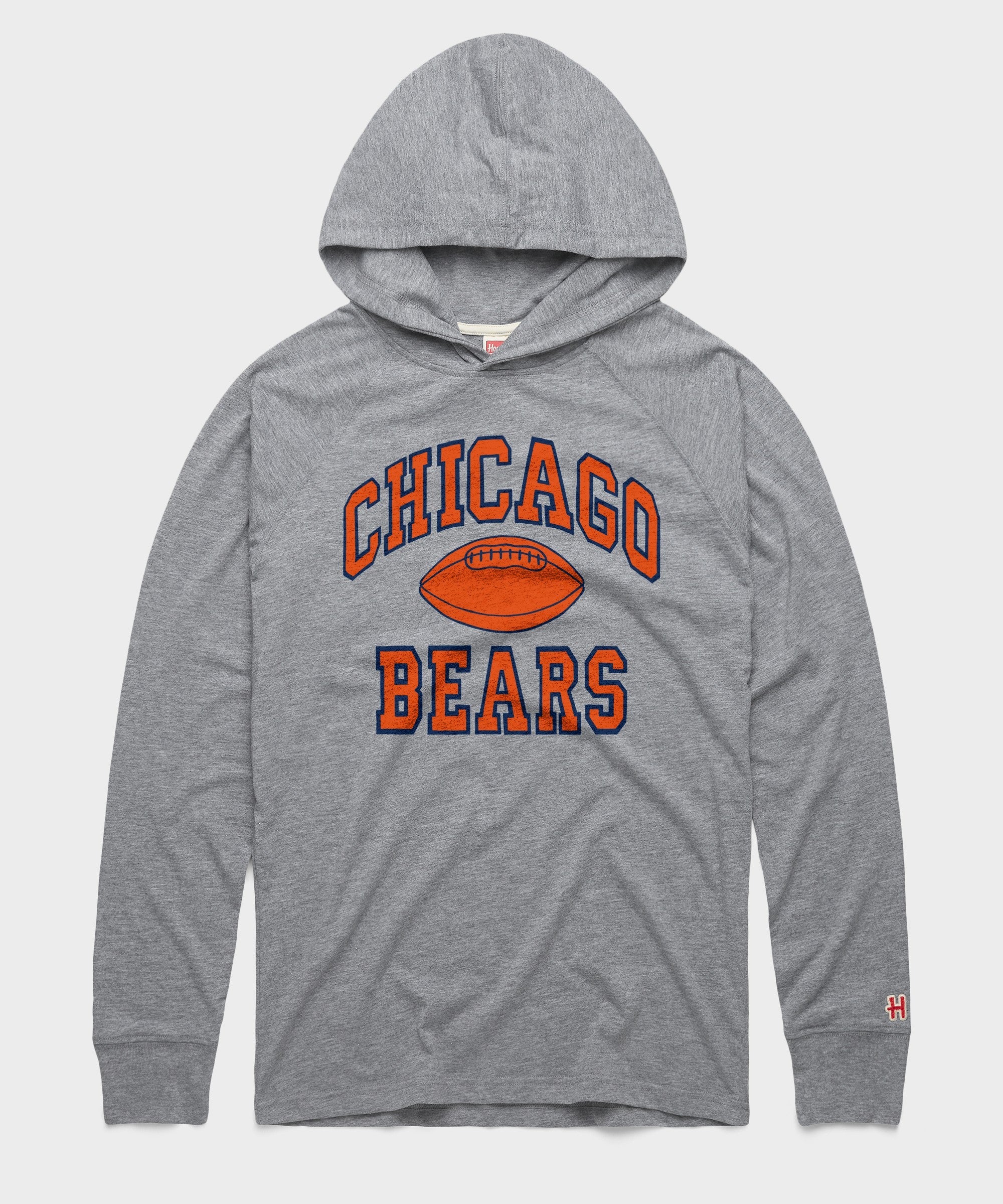 chicago bears gridiron lightweight hoodie
