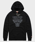 Chicago Bulls Logo Blackout Hoodie