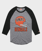 cincinnati bengals big helmet raglan