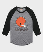 cleveland browns big helmet raglan