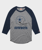 dallas cowboys big helmet raglan