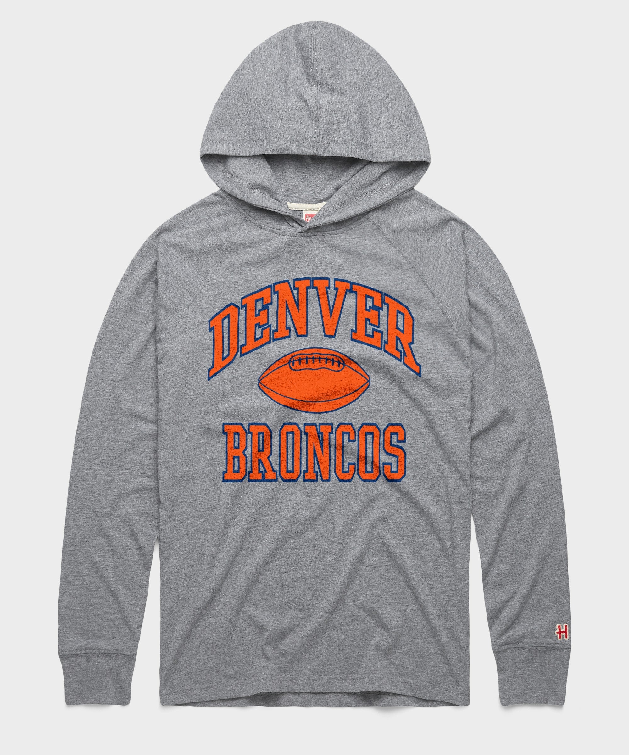 denver broncos gridiron lightweight hoodie