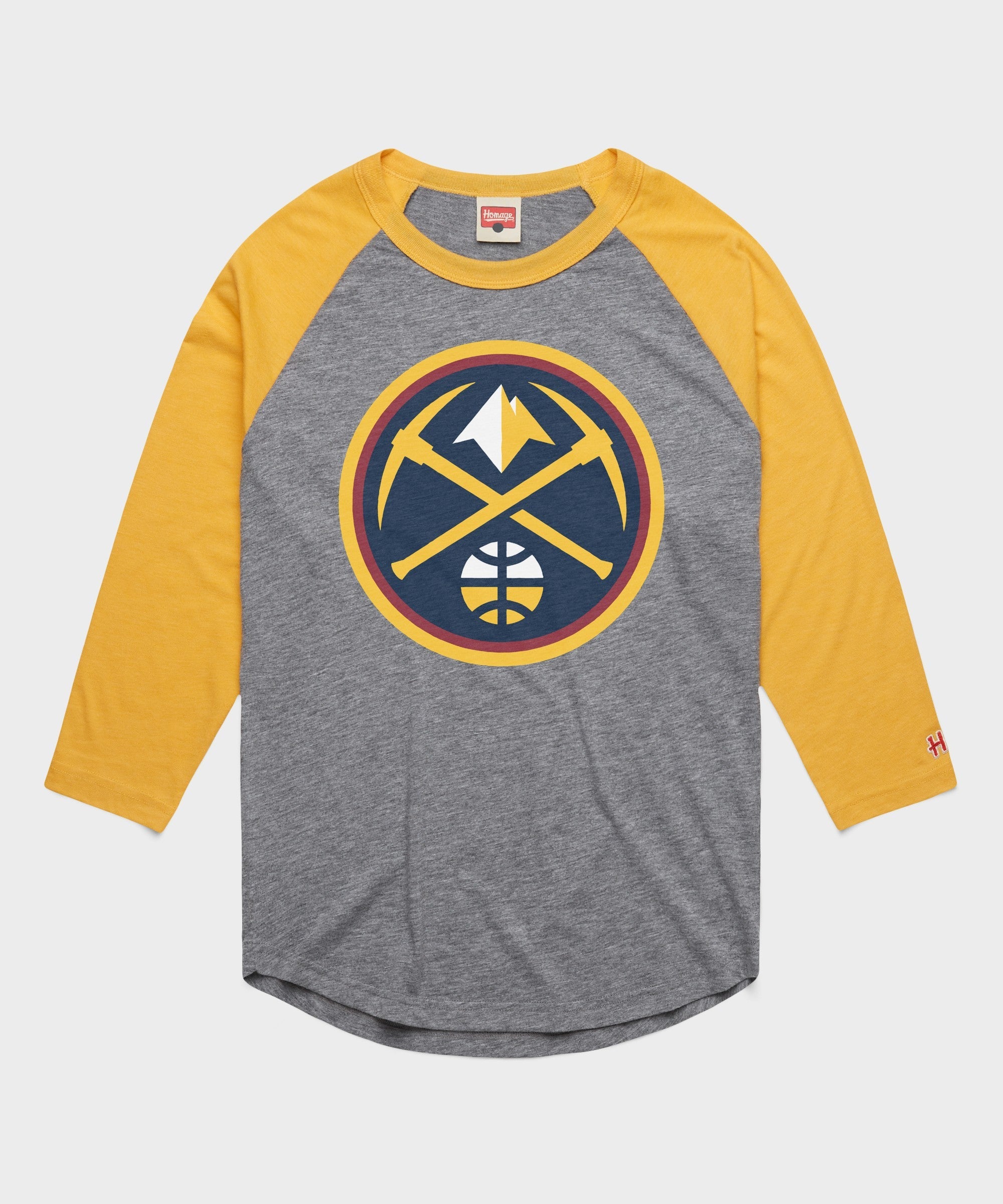 denver nuggets logo raglan