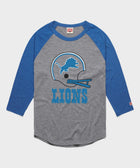 detroit lions big helmet raglan