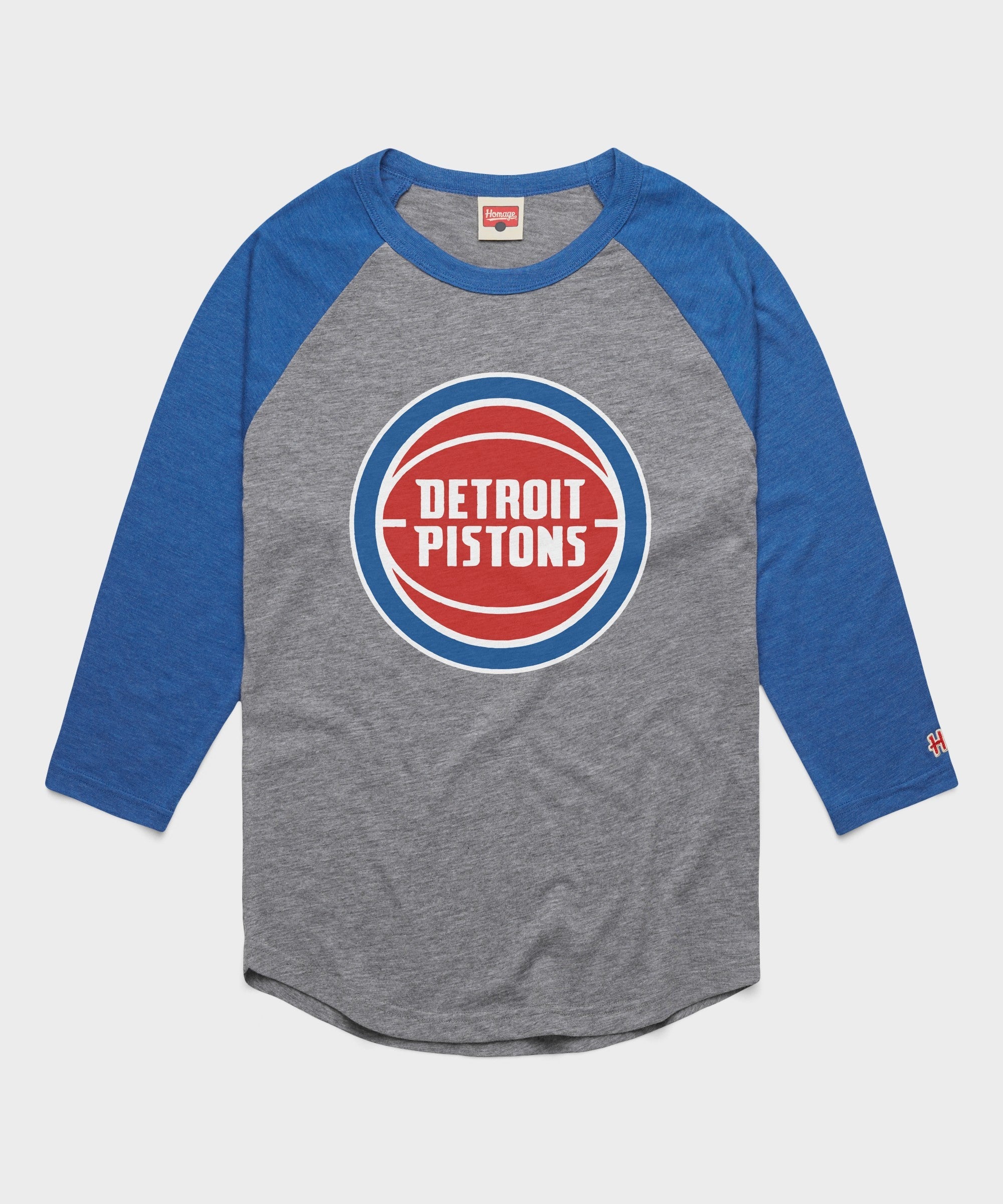 detroit pistons logo raglan