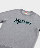 florida marlins jersey logo '93 crewneck